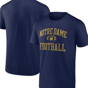 Fanatics Notre Dame Football Navy T-Shirt Size 4XL